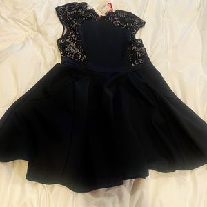 Ted Baker Lace Panel Skater Dress Size 5